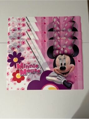 Disney Minnie Mouse Pink Floral Place Mats